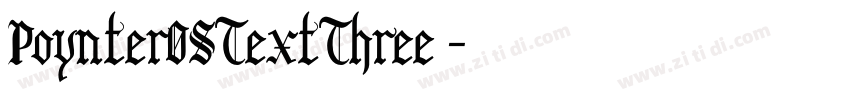 PoynterOSTextThree 字体转换